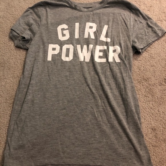 grey girl power t shirt - Picture 1 of 3